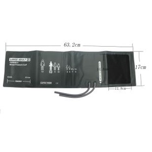 Duży dorosły # 12 Wytrzymały manszet Nibp, obwód ramienia 32,1-43.4 cm, bez worka z gazem