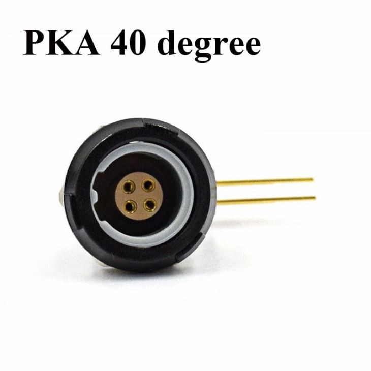 1P Medical Connector PKG PKA PKB PKC 2-10pin 14 Pin Fixed Socket With Elbow 90 Degree Contact PCB Two Keying