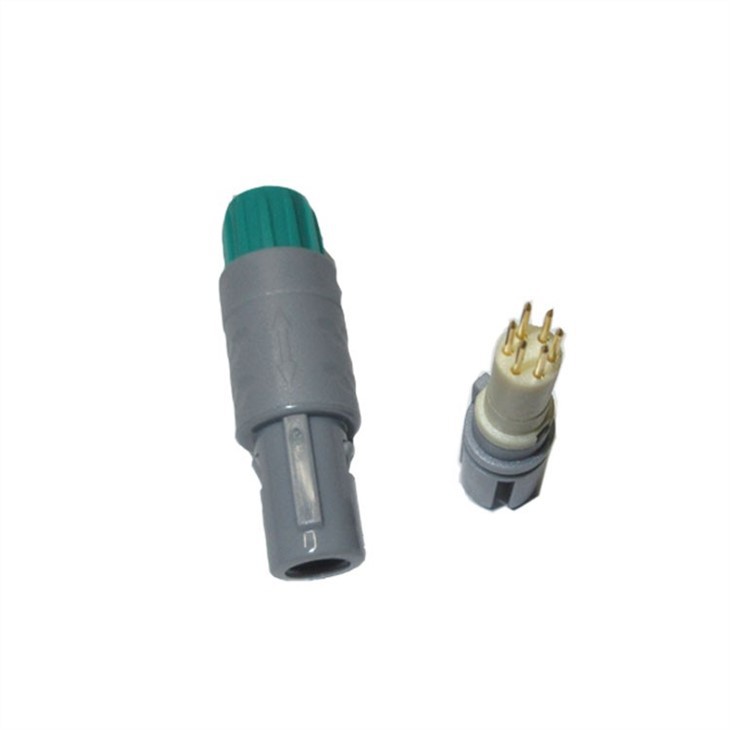 Plastic Connector 1P 1Keying PAG1-10pin 14pin Push-Pull Circular Straight Plug With Back Nut