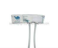 Mankiet jednorazowy Neonate # 2, obwód ramienia 4-8 cm, biały z jasnoniebieskim, podwójna tuba