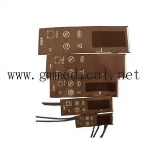 Mankiet do pomiaru ciśnienia krwi wielokrotnego użytku z podwójną rurką (niemowlę, dziecko, mały dorosły, dorosły, duży dorosły, UDO. Bez złączy.