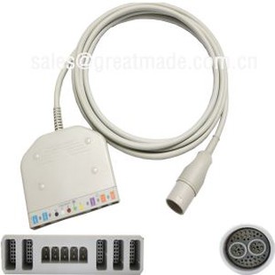 Użyj z Lohmeier 98.060.120 / A Multi-Parameter Cable (IBP * 2, temperatura * 2, EKG 5-odprowadzeniowe, spo2)